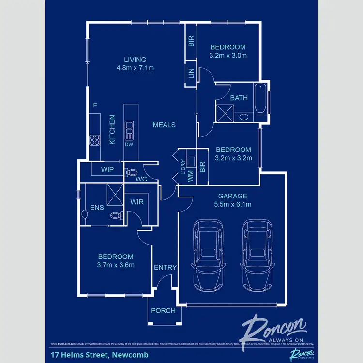Floorplan of Homely house listing, 17 Helms Street, Newcomb VIC 3219