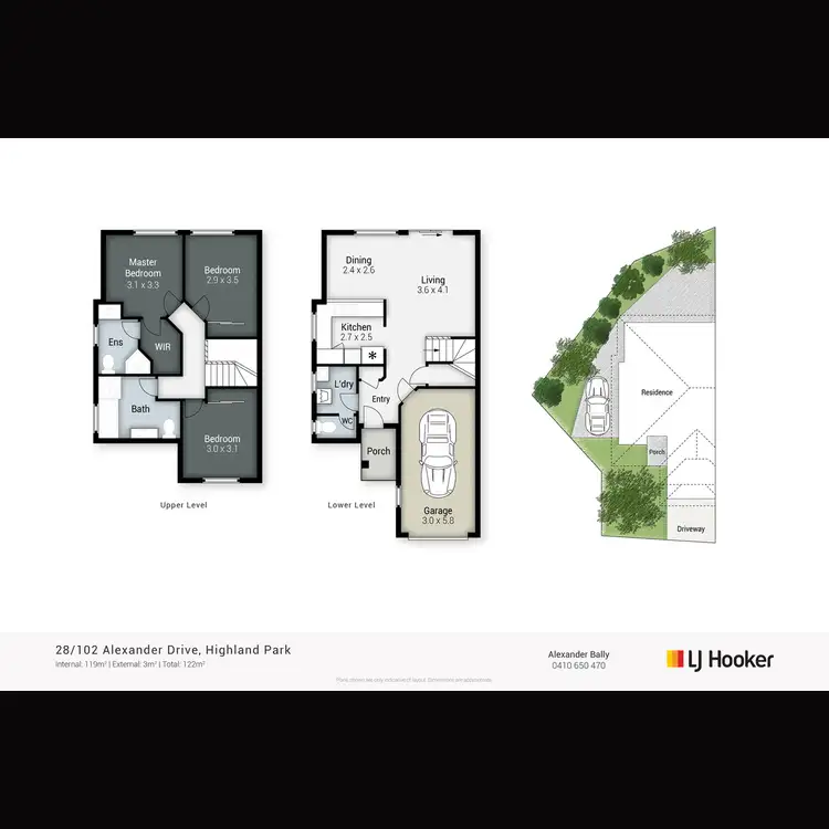 Floorplan of Homely townhouse listing, 28/102 Alexander Drive, Highland Park QLD 4211