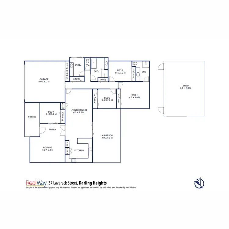 Floorplan of Homely house listing, 37 Lavarack Street, Darling Heights QLD 4350