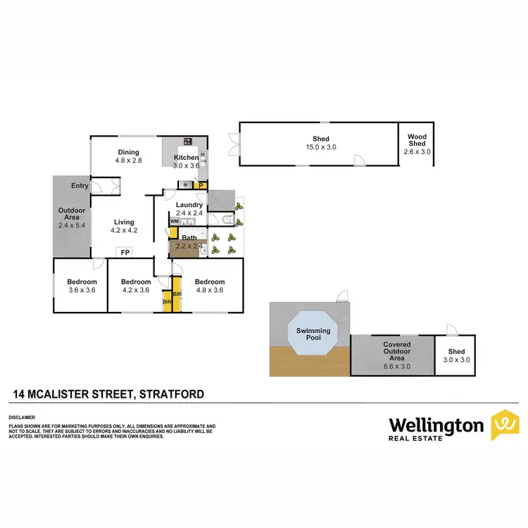 Floorplan of Homely house listing, 14 McAlister Street, Stratford VIC 3862