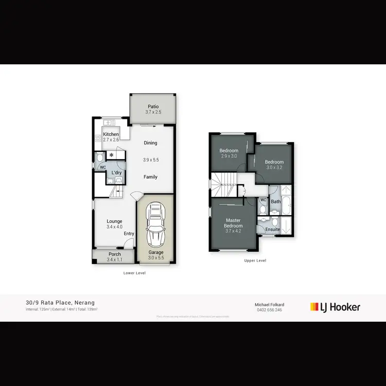Floorplan of Homely townhouse listing, 30/9 Rata Place, Nerang QLD 4211