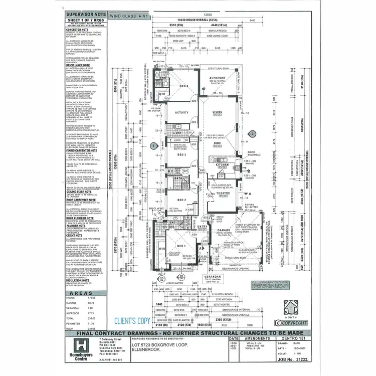 Floorplan of Homely house listing, 25 Boxgrove Loop, Ellenbrook WA 6069