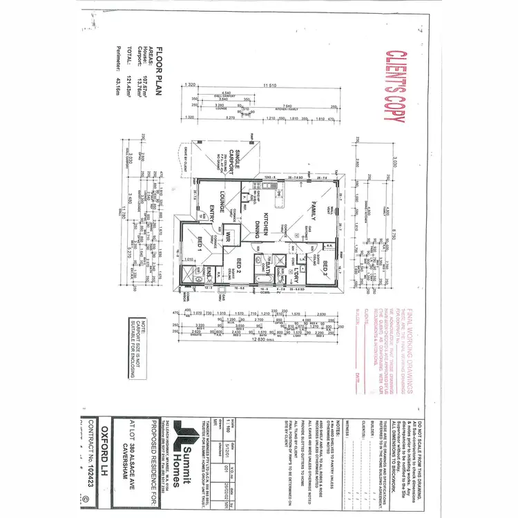 Floorplan of Homely house listing, 43 Alsace Avenue, Caversham WA 6055