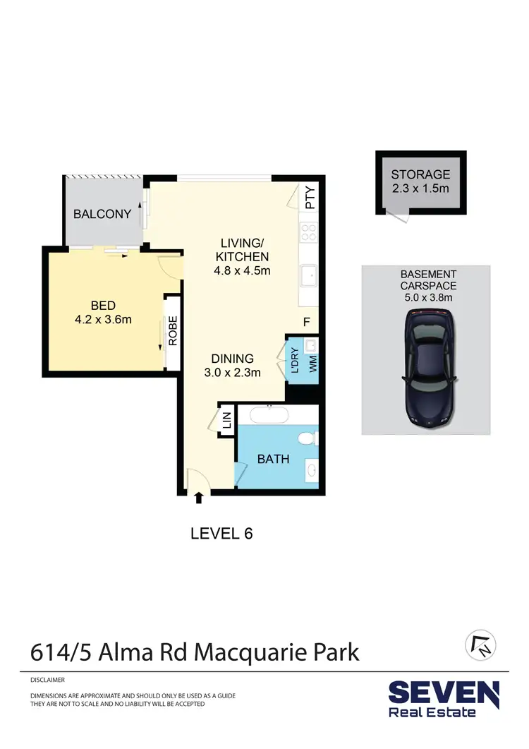 Floorplan of Homely apartment listing, 614/5 Alma Road, Macquarie Park NSW 2113