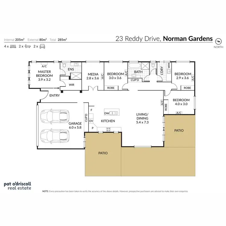 Floorplan of Homely house listing, 23 Reddy Drive, Norman Gardens QLD 4701