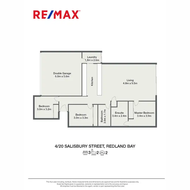 Floorplan of Homely unit listing, 4/20 Salisbury Street, Redland Bay QLD 4165