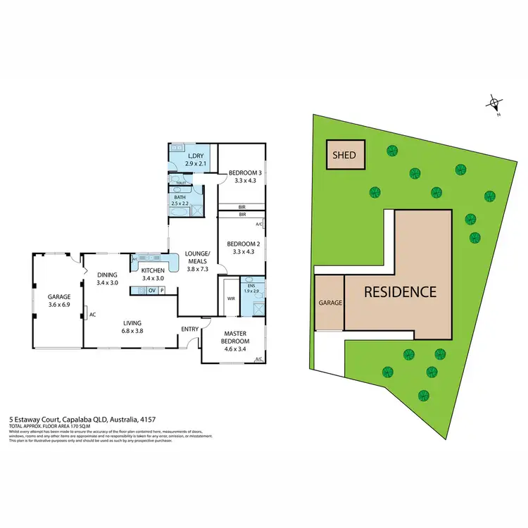 Floorplan of Homely house listing, 5 Estaway Court, Capalaba QLD 4157