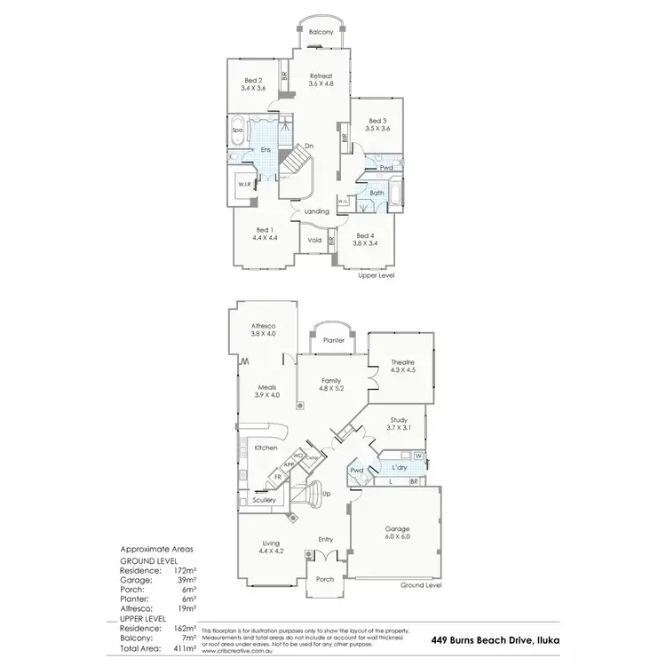 Floorplan of Homely house listing, 449 Burns Beach Road, Iluka WA 6028