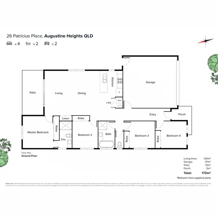 Floorplan of Homely house listing, 26 Patricius Place, Augustine Heights QLD 4300