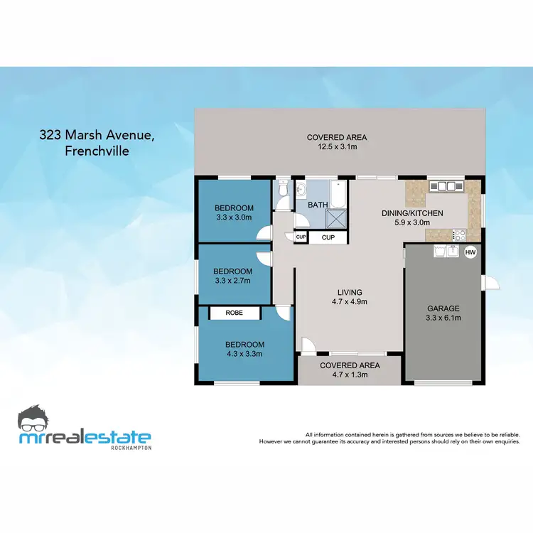 Floorplan of Homely house listing, 323 Marsh Avenue, Frenchville QLD 4701