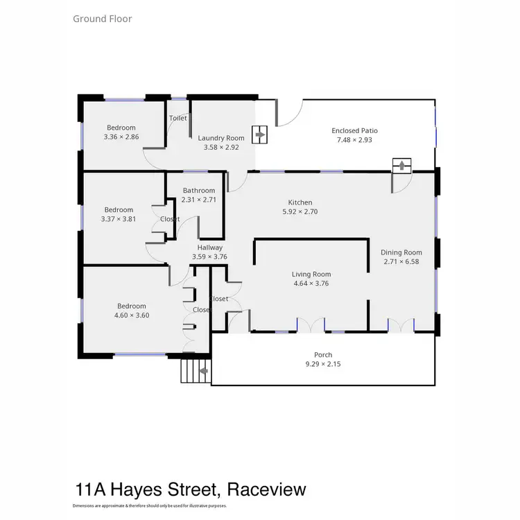 Floorplan of Homely house listing, 11 A Hayes Street, Raceview QLD 4305