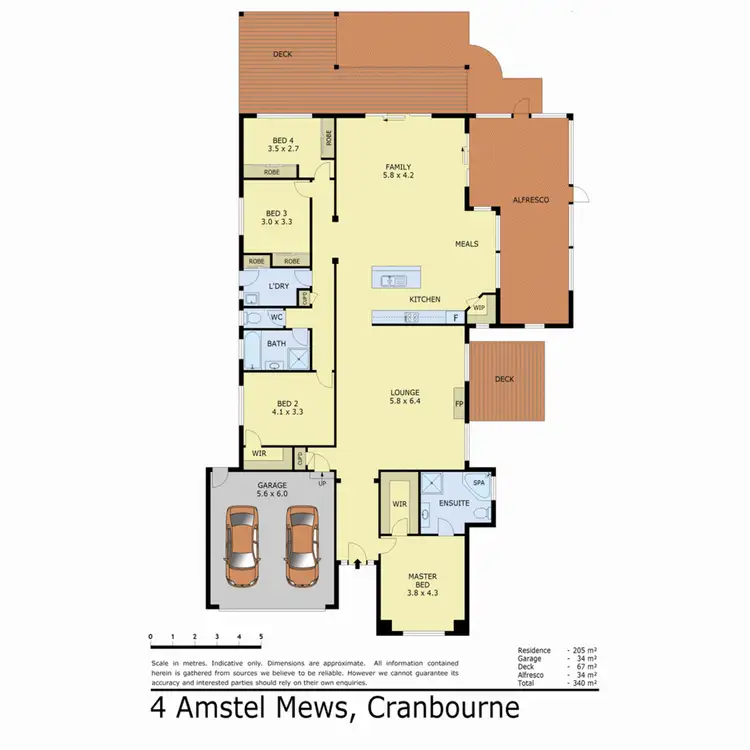 Floorplan of Homely house listing, 4 Amstel Mews, Cranbourne VIC 3977