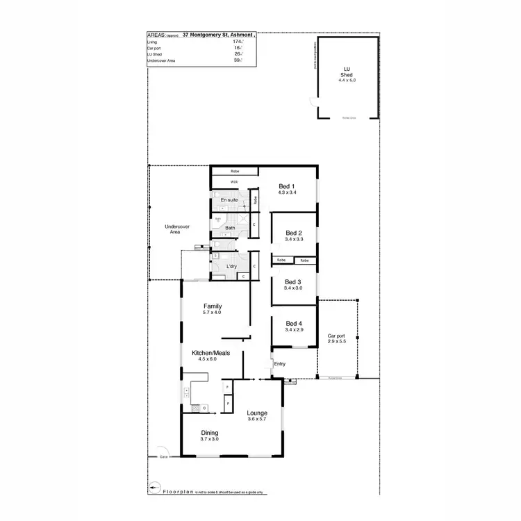 Floorplan of Homely house listing, 37 Montgomery Street, Ashmont NSW 2650