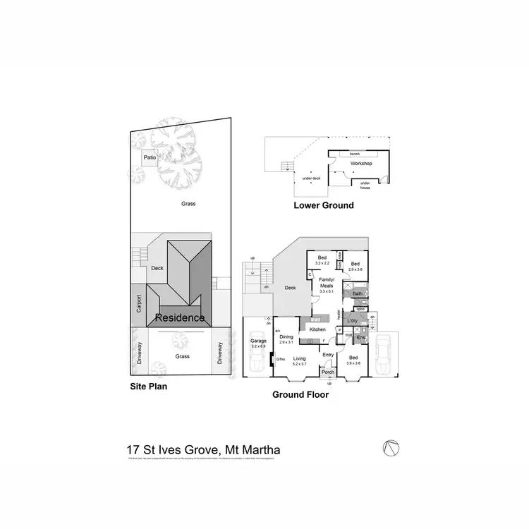Floorplan of Homely house listing, 17 St Ives Grove, Mount Martha VIC 3934