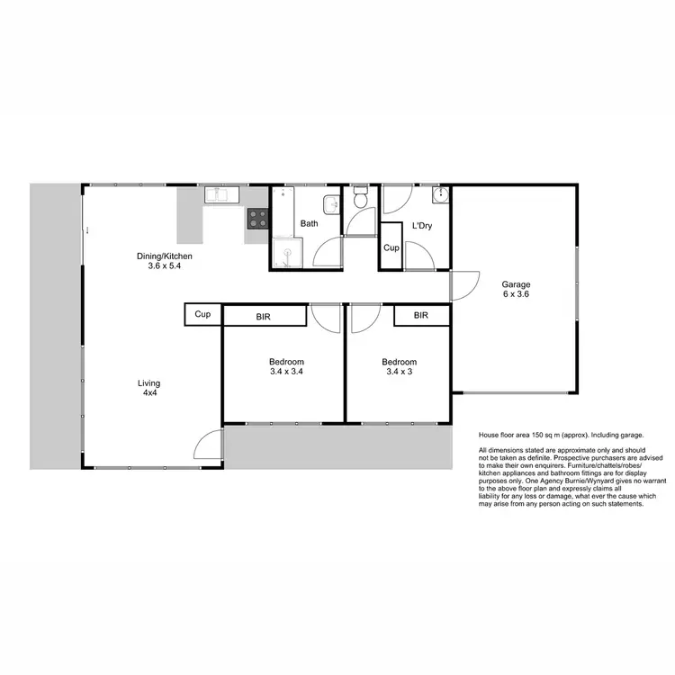 Floorplan of Homely unit listing, 1/106 Cardigan Street, Somerset TAS 7322