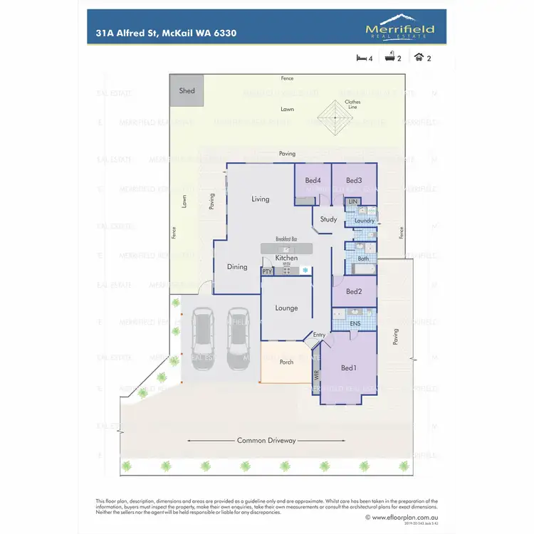 Floorplan of Homely house listing, 31A Alfred Street, Mckail WA 6330