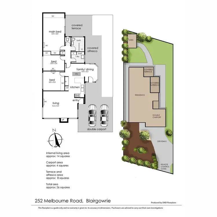 Floorplan of Homely house listing, 252 Melbourne Road, Blairgowrie VIC 3942