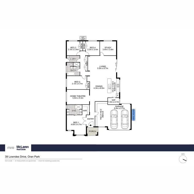 Floorplan of Homely house listing, 39 Lowndes Drive, Oran Park NSW 2570