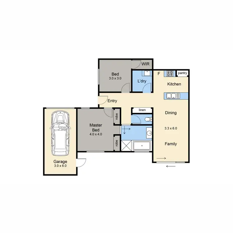 Floorplan of Homely unit listing, 4/36 Pearce Street, Crib Point VIC 3919