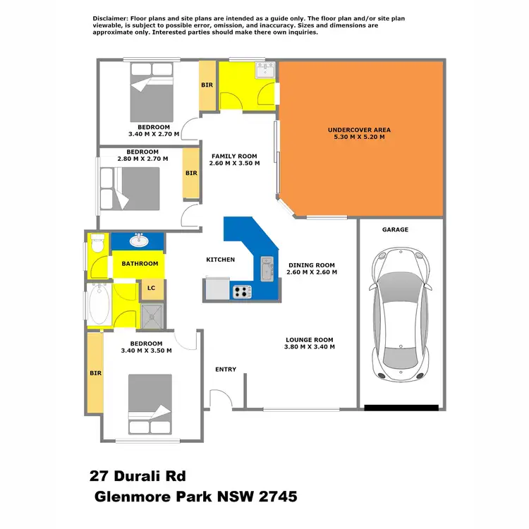 Floorplan of Homely house listing, 27 Durali Road, Glenmore Park NSW 2745