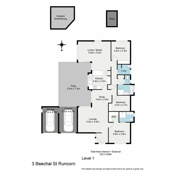 Floorplan of Homely house listing, 3 Beechal Street, Runcorn QLD 4113