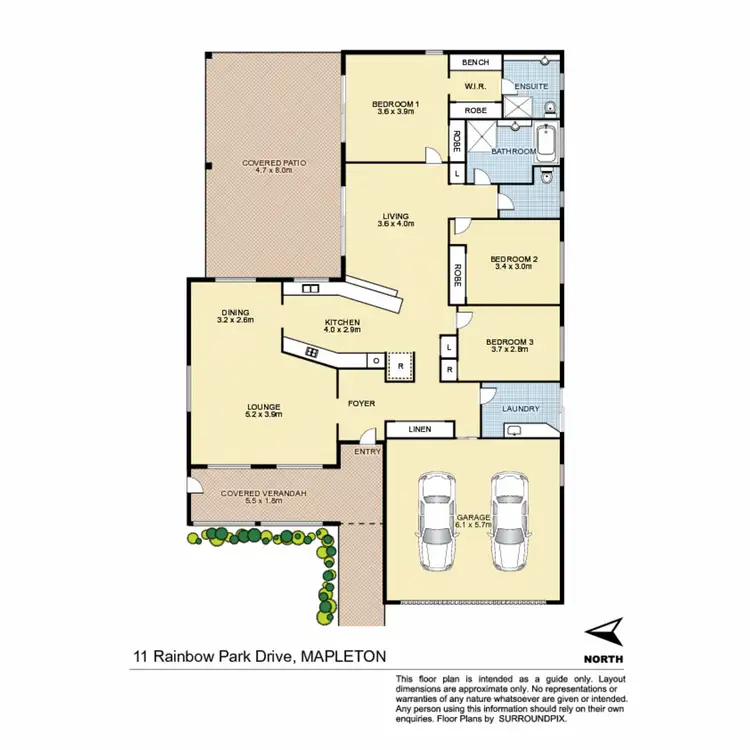 Floorplan of Homely house listing, 11 Rainbow Park Drive, Mapleton QLD 4560