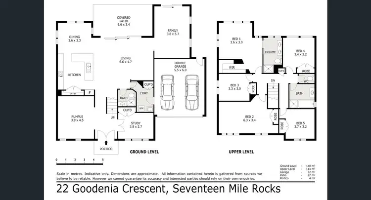 Floorplan of Homely house listing, 22 Goodenia Crescent, Seventeen Mile Rocks QLD 4073