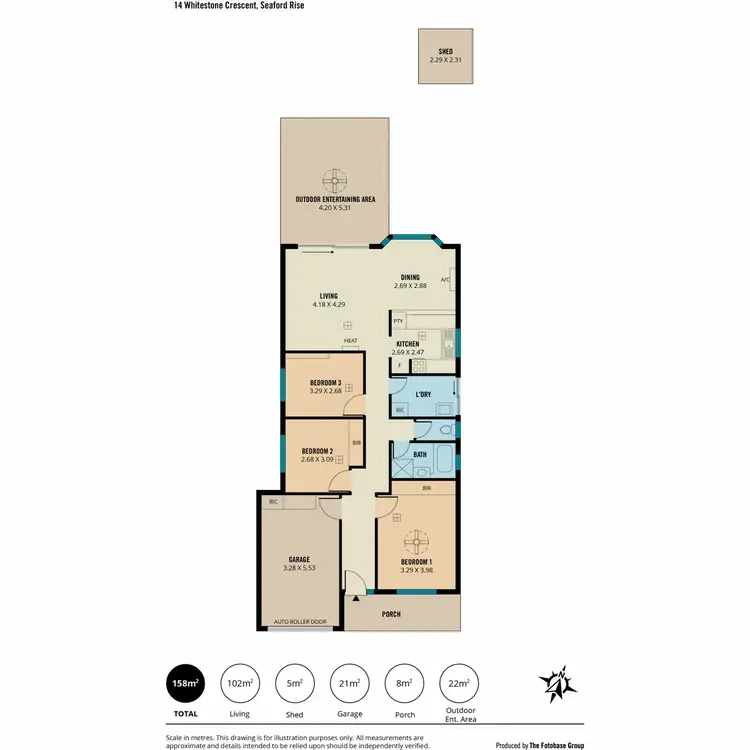 Floorplan of Homely house listing, 14 Whitestone Crescent, Seaford Rise SA 5169