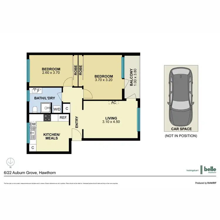 Floorplan of Homely apartment listing, 6/22 Auburn Grove, Hawthorn East VIC 3123