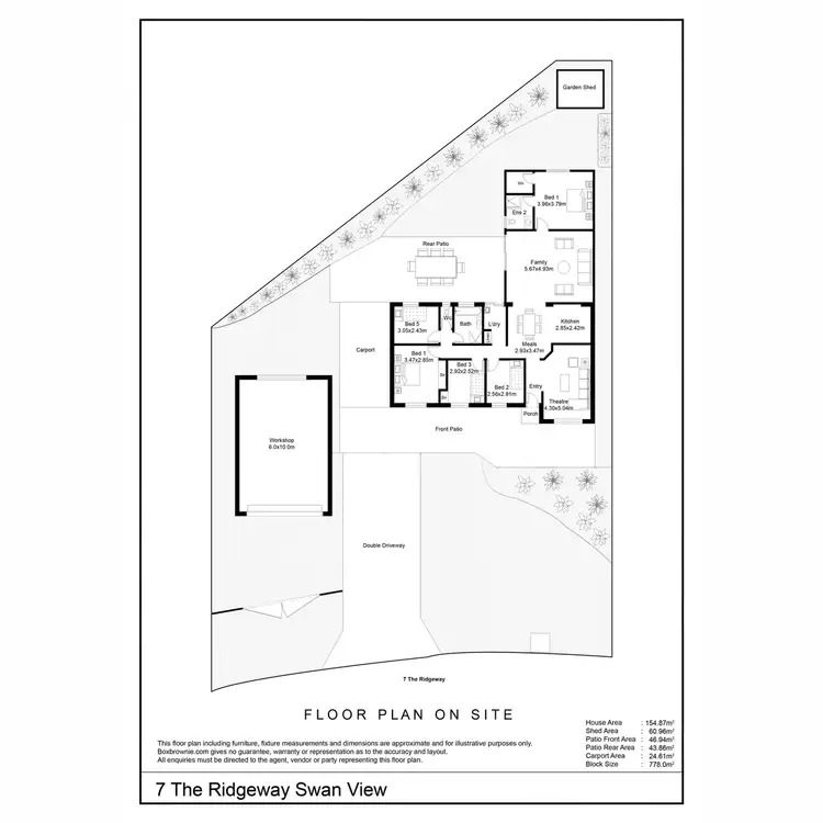 Floorplan of Homely house listing, 7 The Ridgeway, Swan View WA 6056