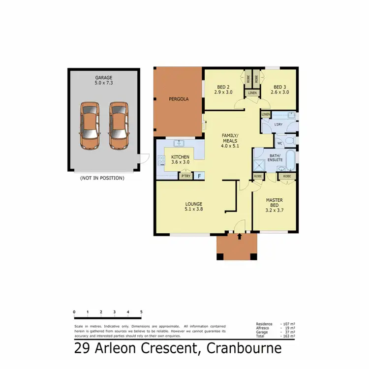 Floorplan of Homely house listing, 29 Arleon Crescent, Cranbourne VIC 3977