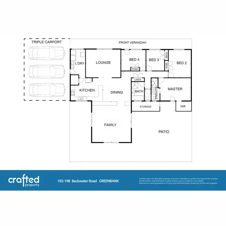 Floorplan of Homely house listing, 192 Backwater Road, Greenbank QLD 4124