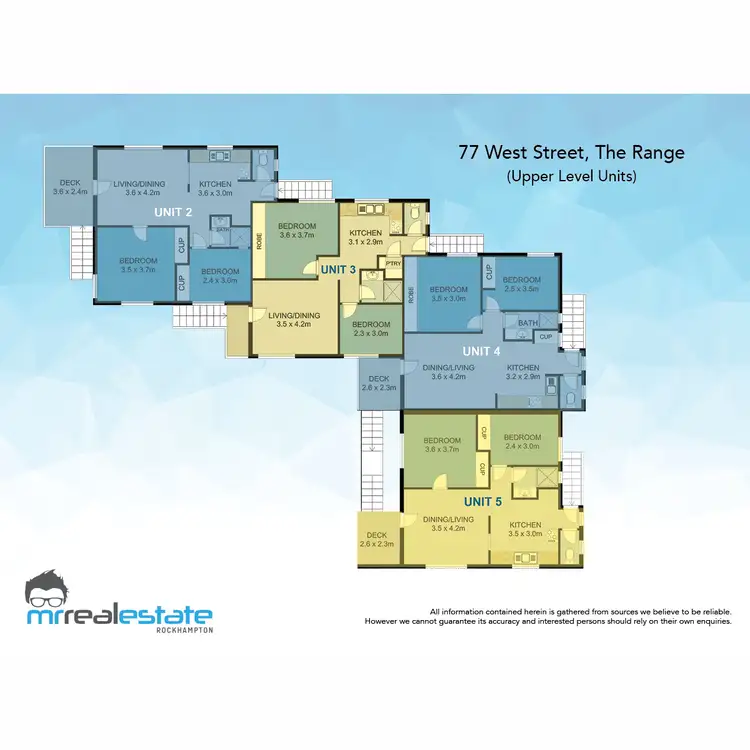 Floorplan of Homely block of units listing, 77 West Street, The Range QLD 4700