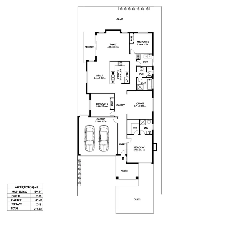 Floorplan of Homely house listing, 55 Mahogany Circuit, Parafield Gardens SA 5107
