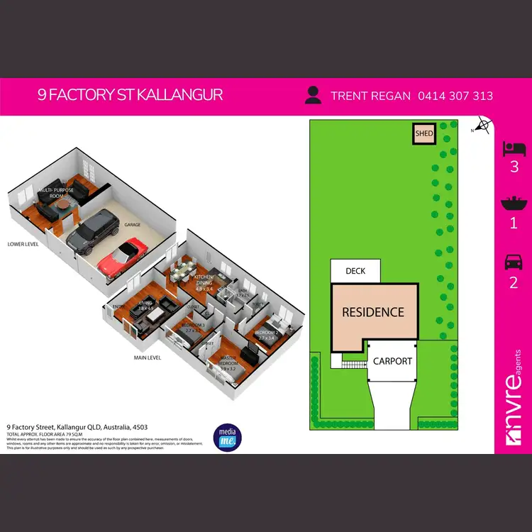 Floorplan of Homely house listing, 9 Factory Street, Kallangur QLD 4503