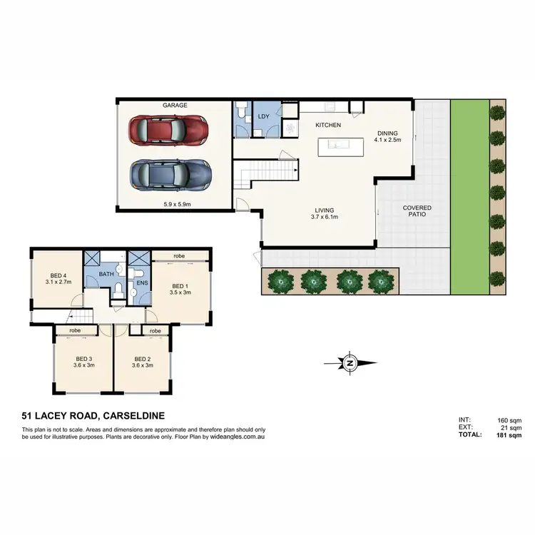 Floorplan of Homely townhouse listing, 2/51 Lacey Road, Carseldine QLD 4034