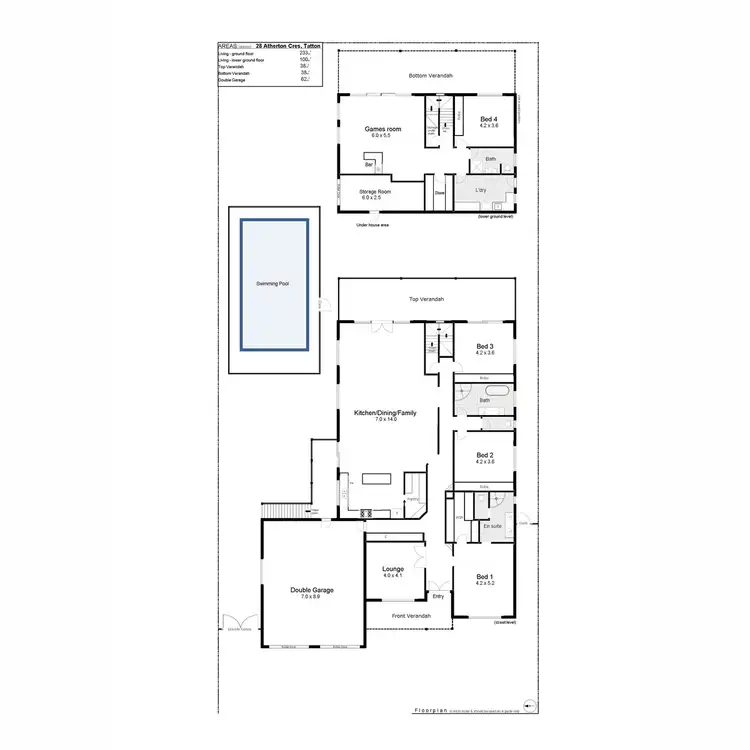Floorplan of Homely house listing, 28 Atherton Crescent, Tatton NSW 2650