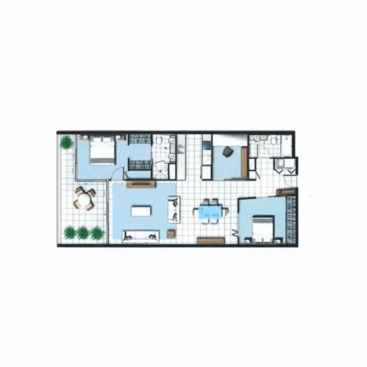 Floorplan of Homely apartment listing, 706/15 Compass Drive, Biggera Waters QLD 4216