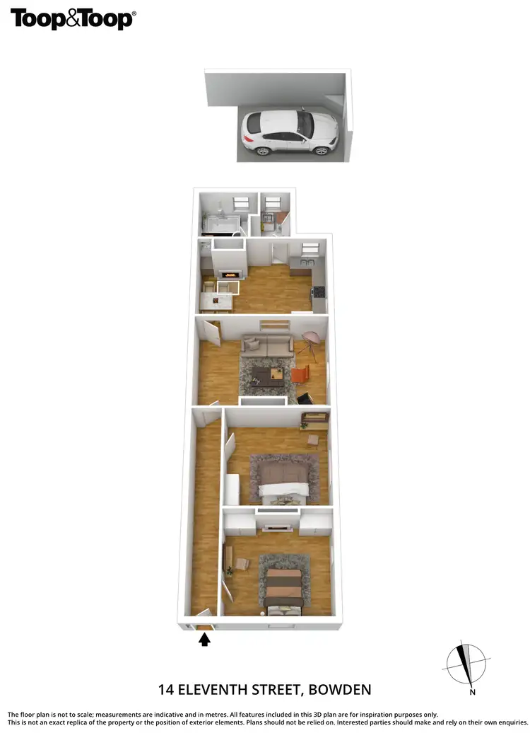 Floorplan of Homely house listing, 14 Eleventh Street, Bowden SA 5007