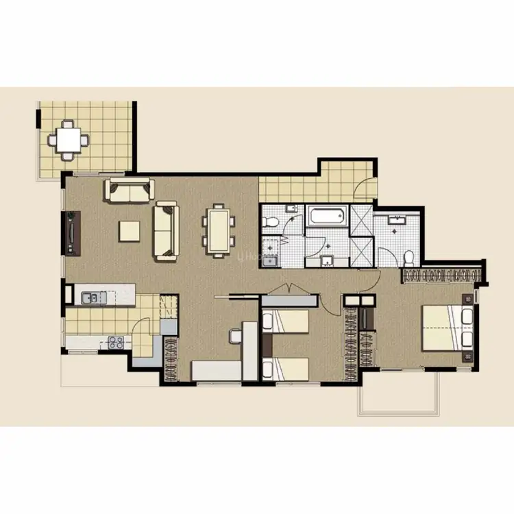 Floorplan of Homely unit listing, 921/66 Sickle Avenue, Hope Island QLD 4212