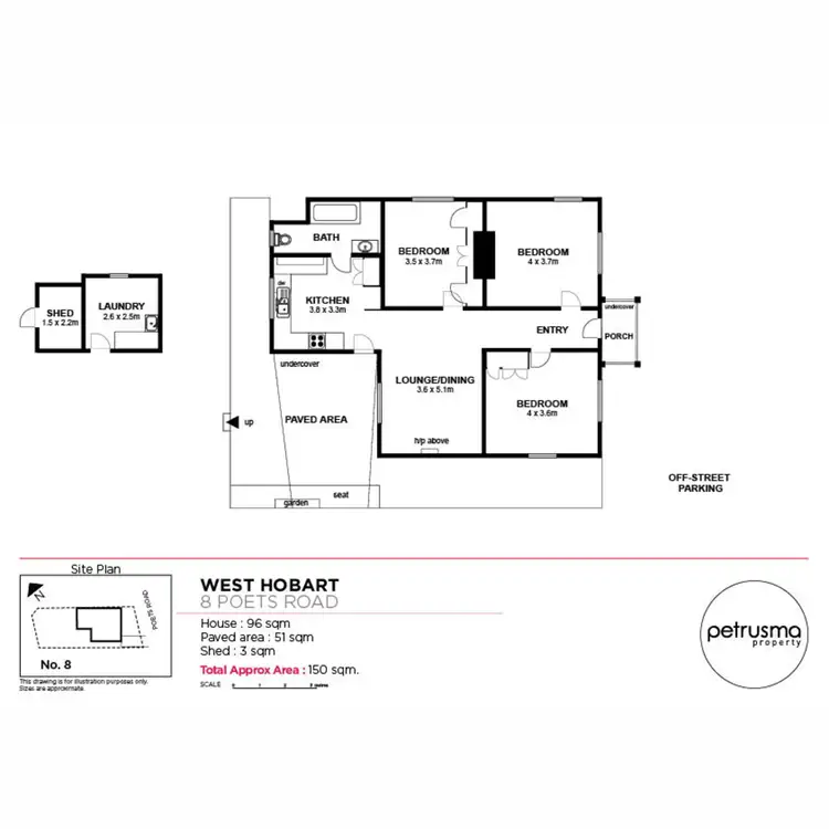 Floorplan of Homely house listing, 8 Poets Road, West Hobart TAS 7000