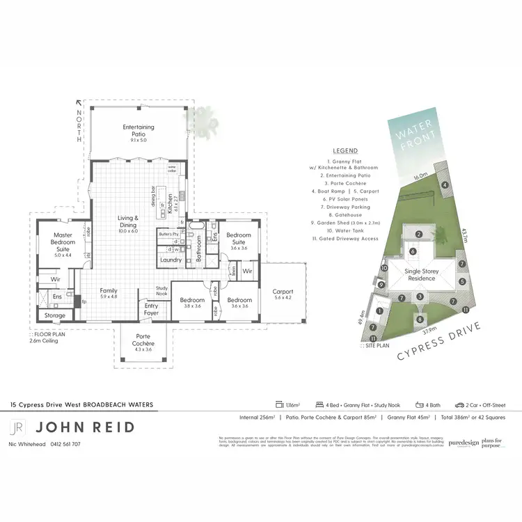 Floorplan of Homely house listing, 15 Cypress Drive West, Broadbeach Waters QLD 4218