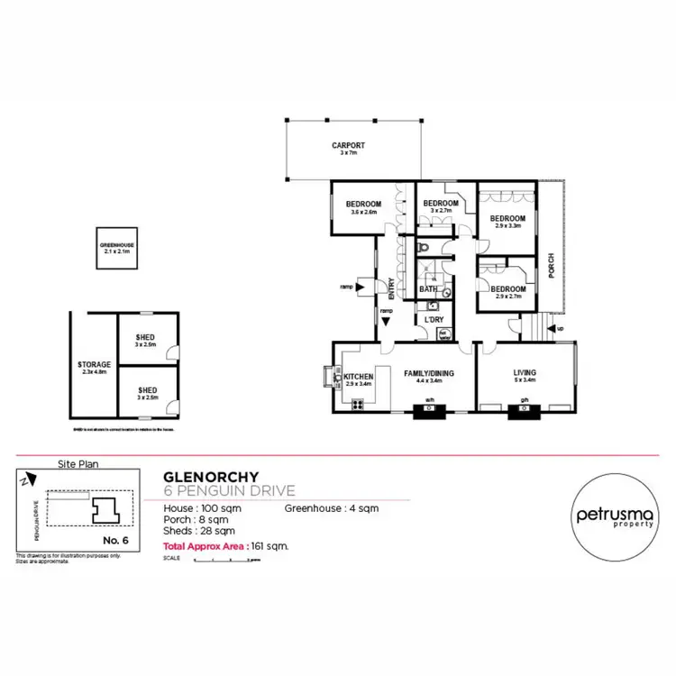 Floorplan of Homely house listing, 6 Penguin Drive, Glenorchy TAS 7010