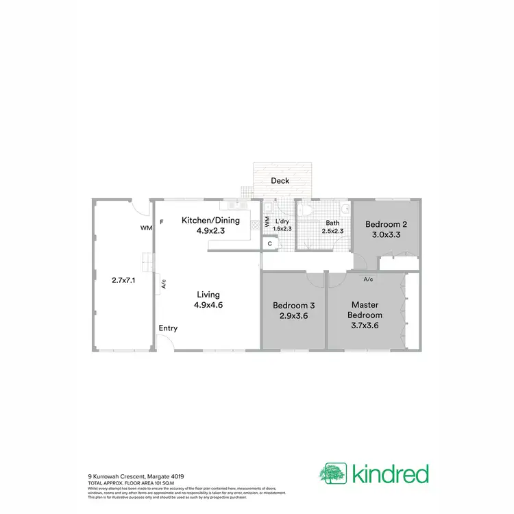 Floorplan of Homely house listing, 9 Kurrowah Crescent, Margate QLD 4019