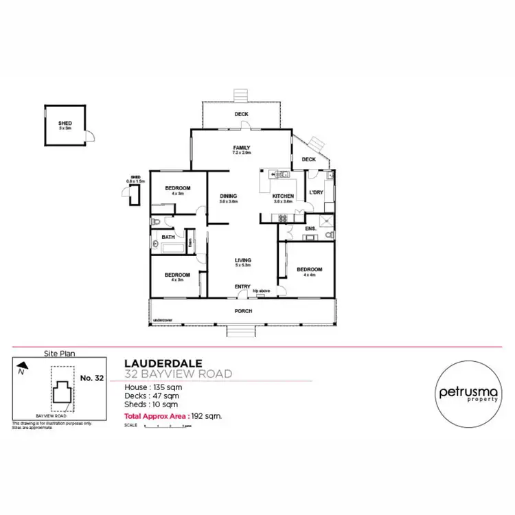 Floorplan of Homely house listing, 32 Bayview Road, Lauderdale TAS 7021