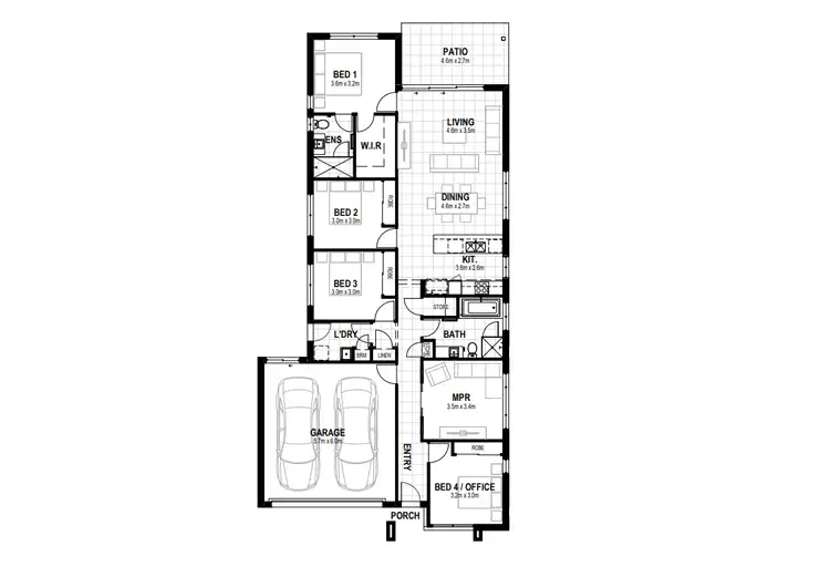 Floorplan of Homely house listing, 71 Paradise Road, Burpengary QLD 4505