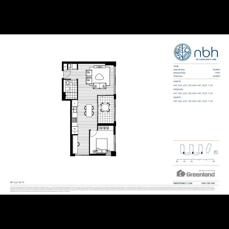 Floorplan of Homely apartment listing, 707/27 Halifax Street, Macquarie Park NSW 2113