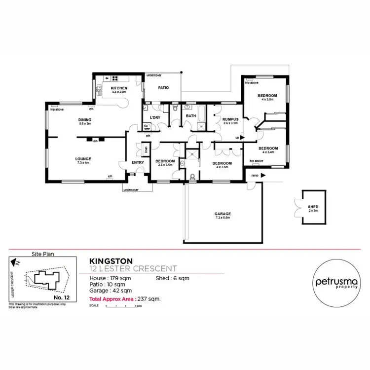 Floorplan of Homely house listing, 12 Lester Crescent, Kingston TAS 7050
