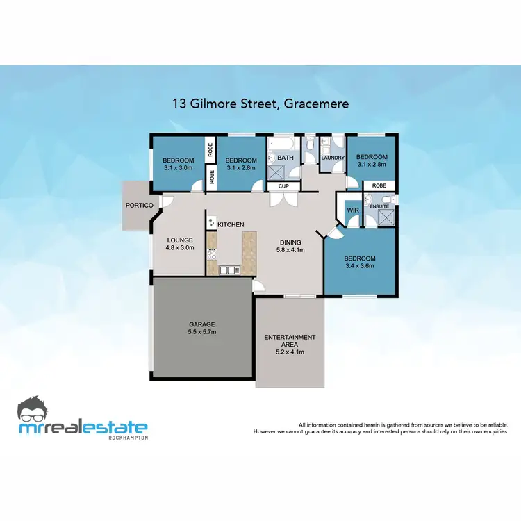 Floorplan of Homely house listing, 13 Gilmore Court, Gracemere QLD 4702