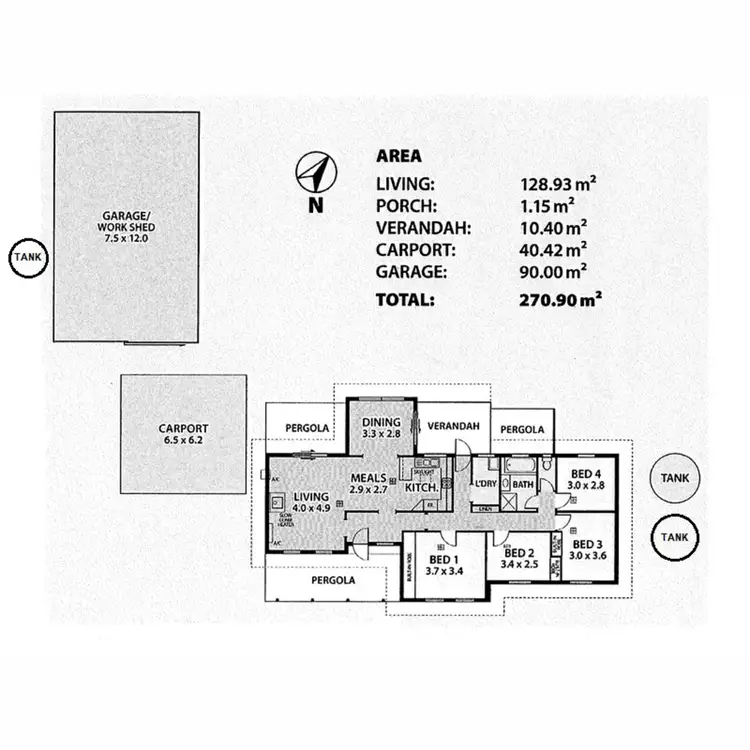 Floorplan of Homely house listing, 23 Railway Terrace, Mount Pleasant SA 5235